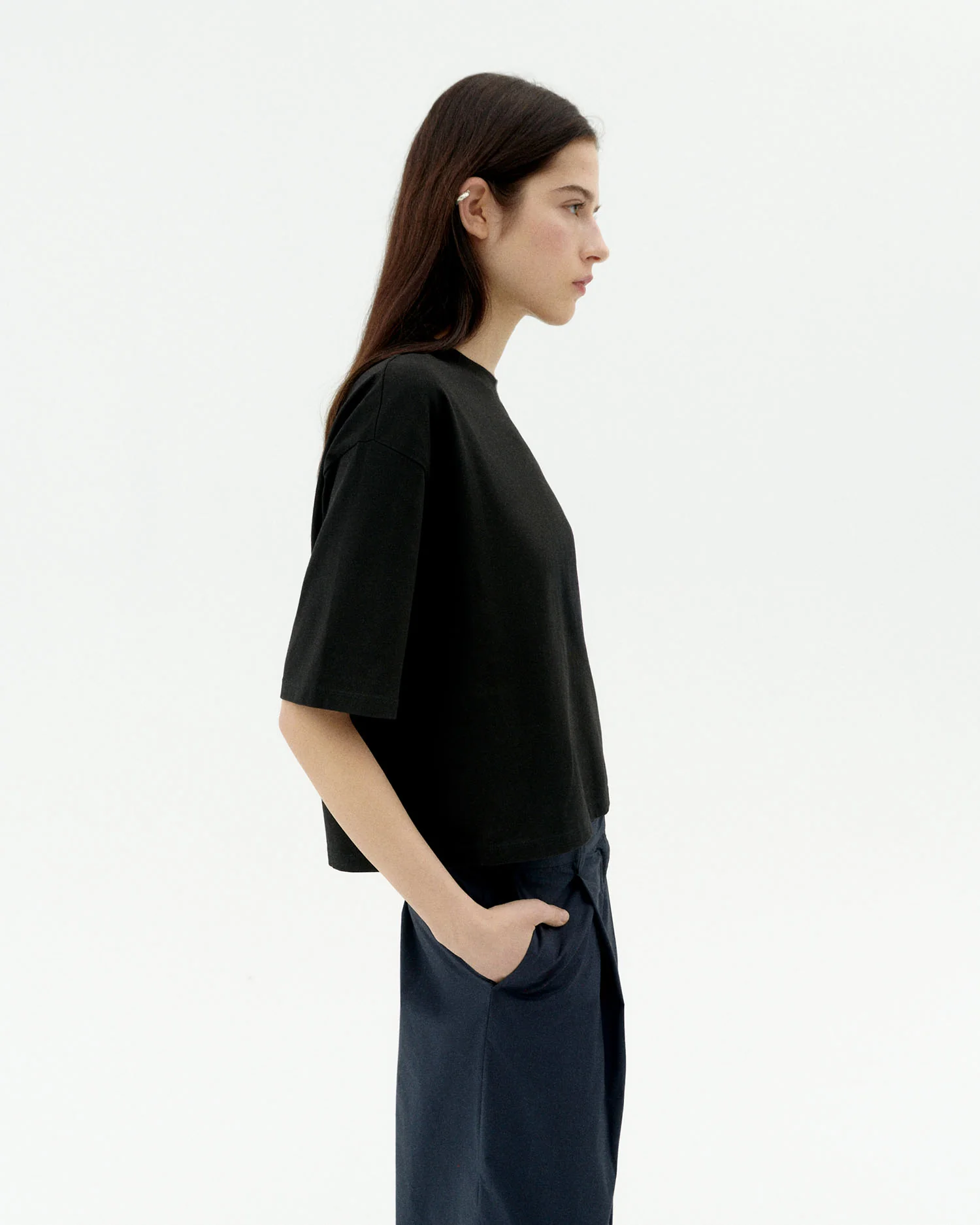 Camiseta oversize negra Lena - Image 3