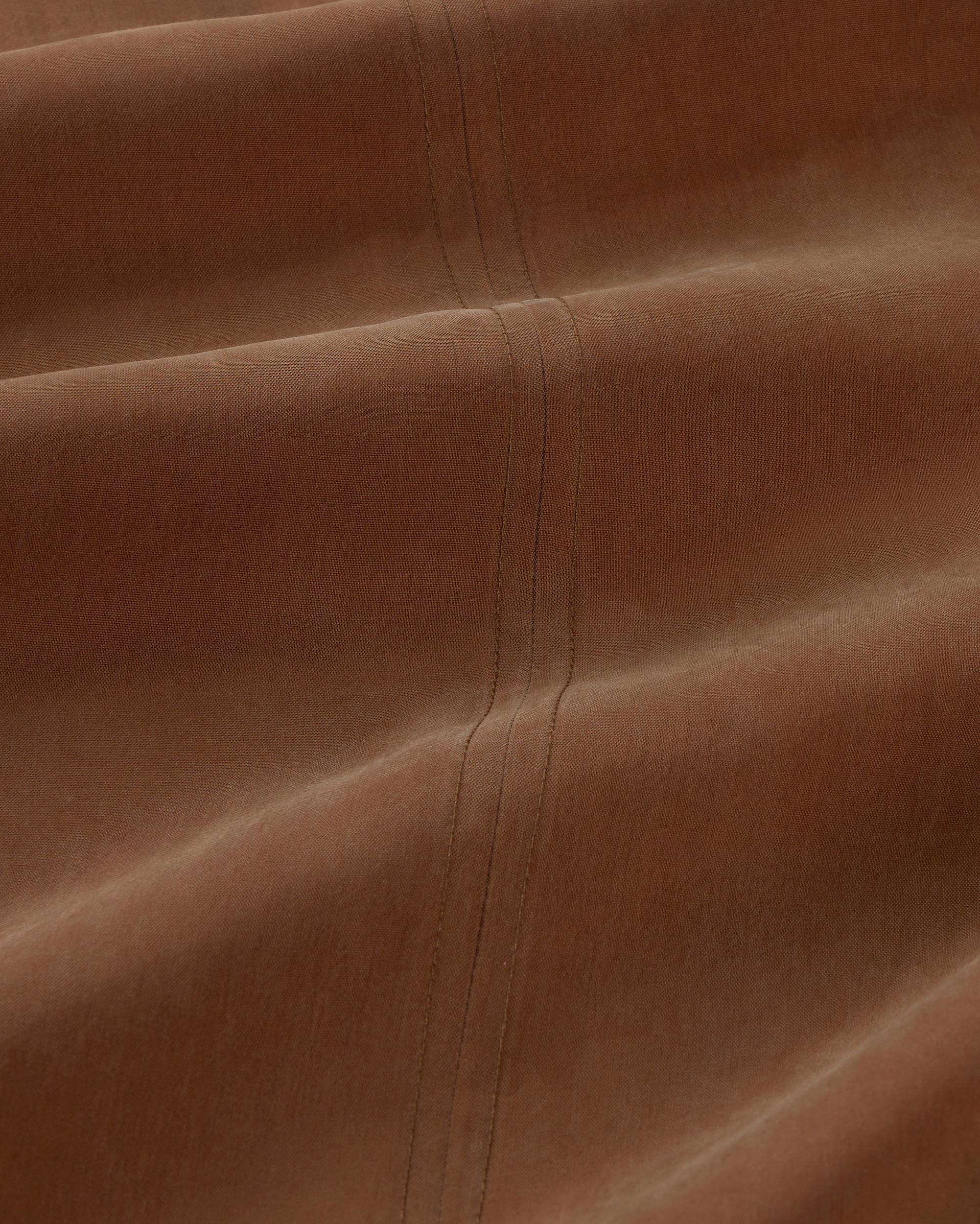 Vestido largo marrón cupro Sade - Image 6