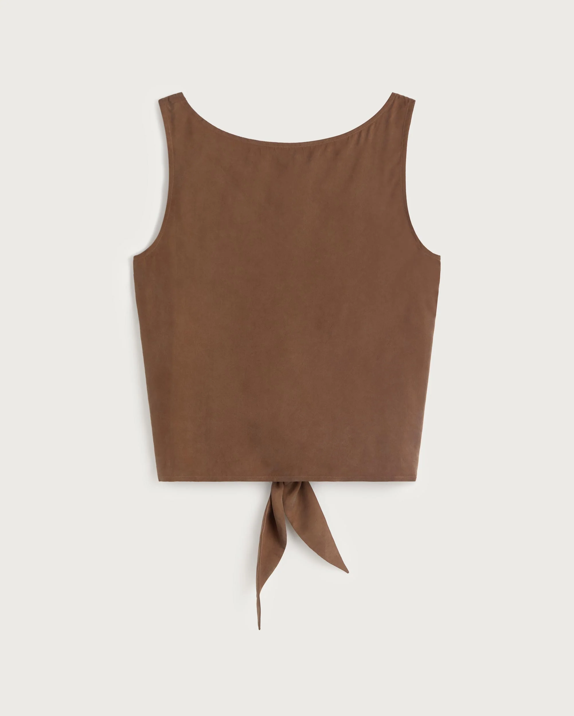 Top marrón lazo cupro Solea - Image 5