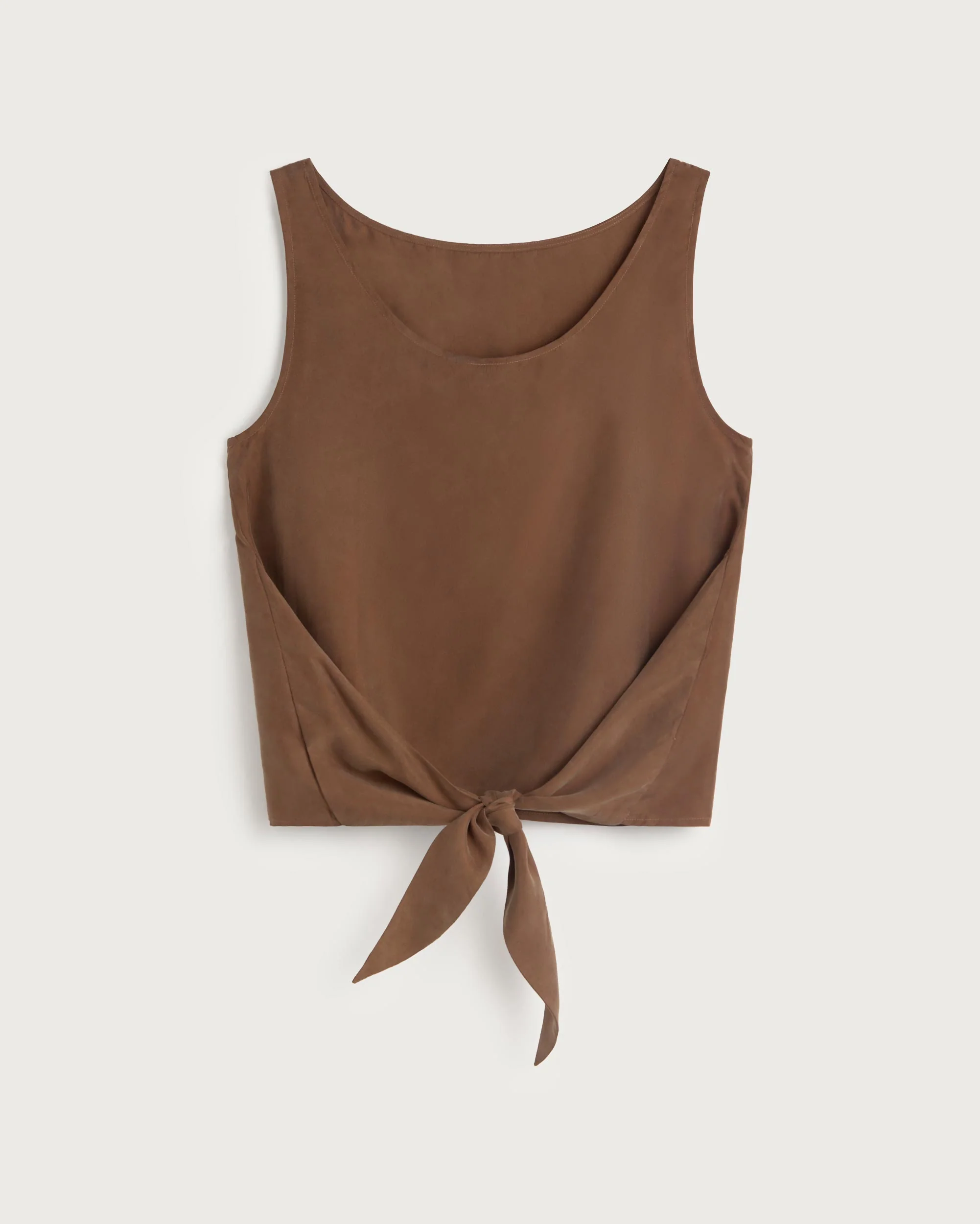 Top marrón lazo cupro Solea - Image 7