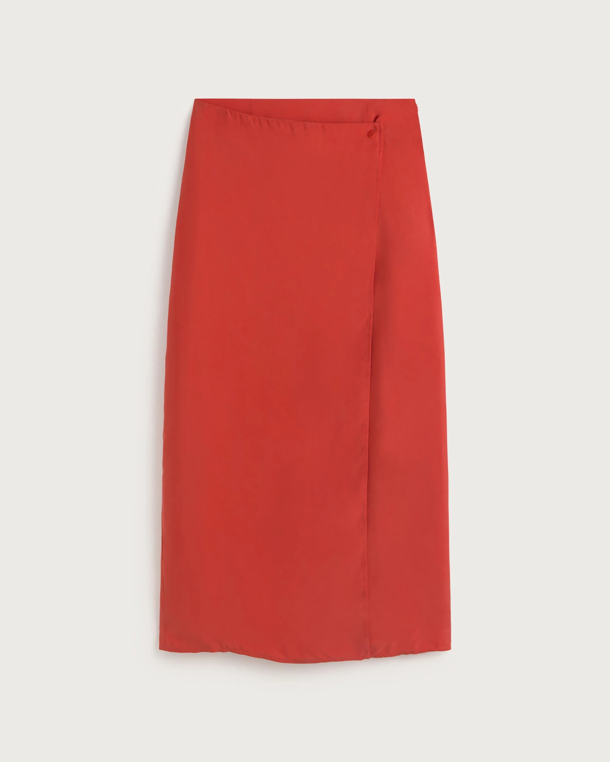 Falda larga roja cupro Selina - Image 5