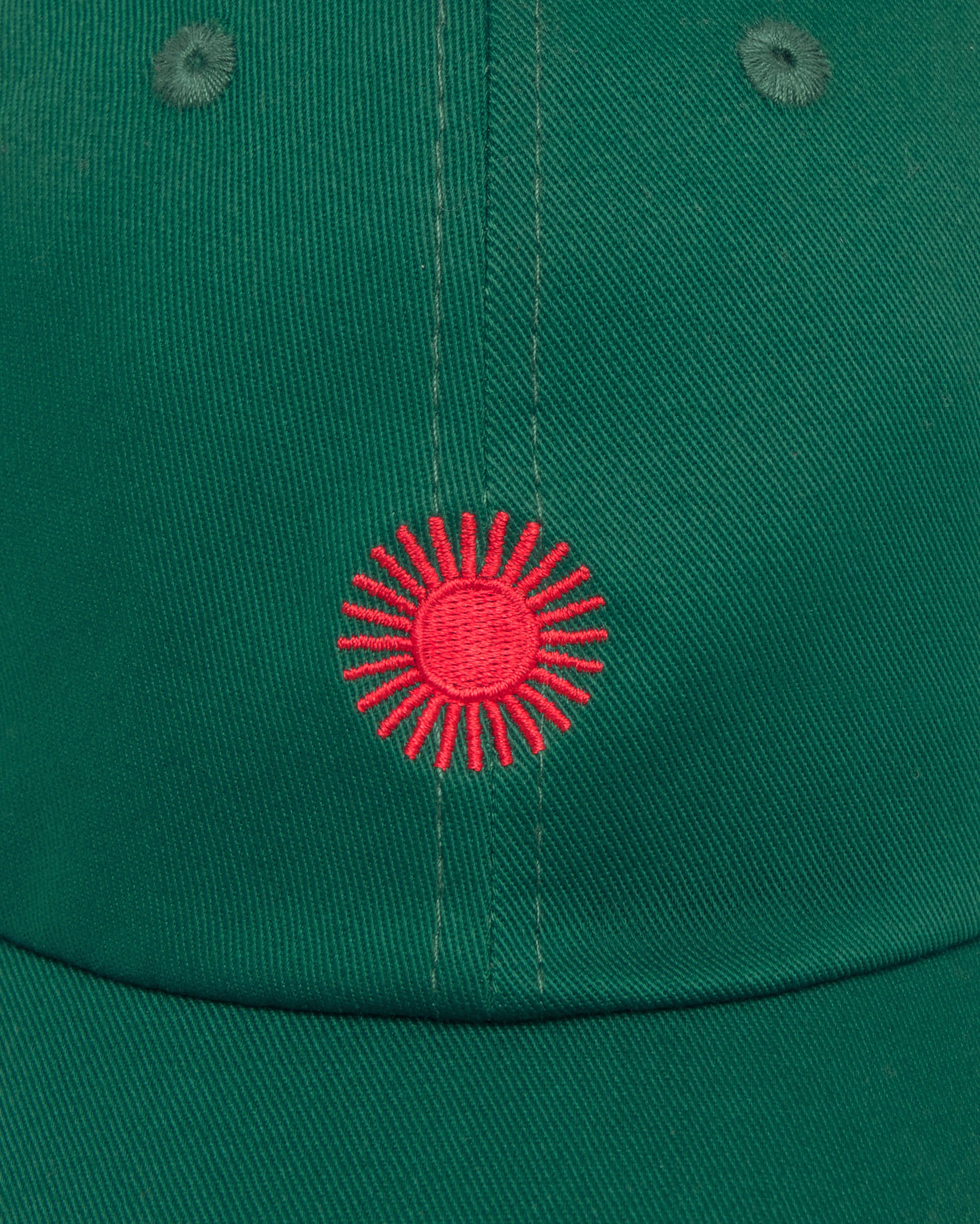 Gorra verde sol rojo - Image 4