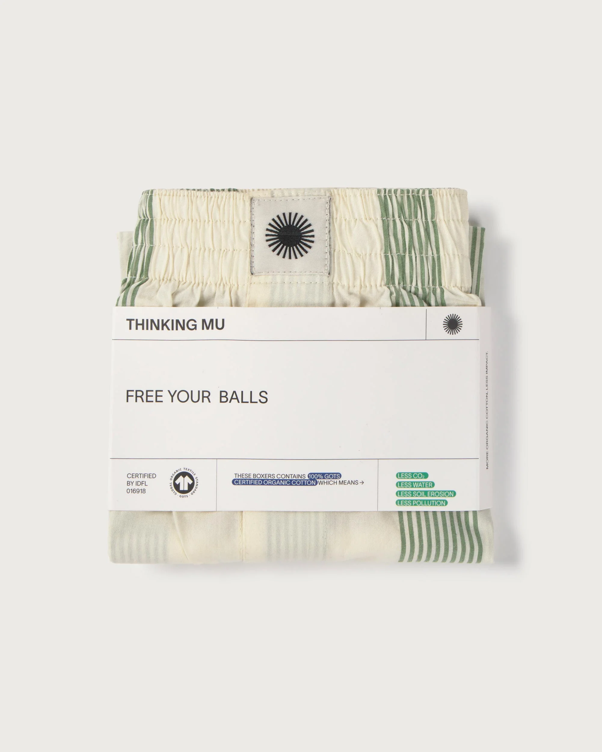 Boxer popelin rayas verde - Image 5