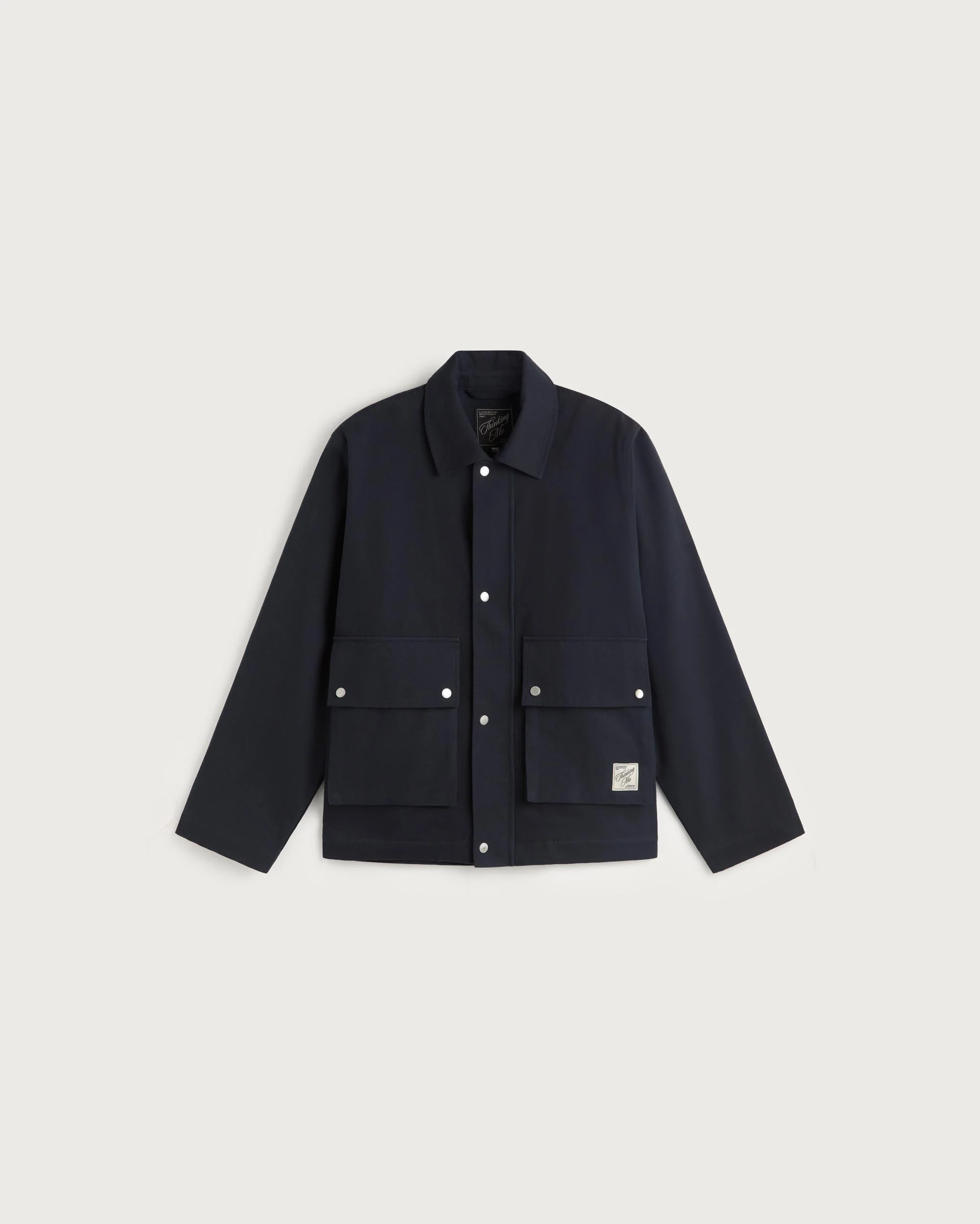 Chaqueta boxy navy Callum - Image 6