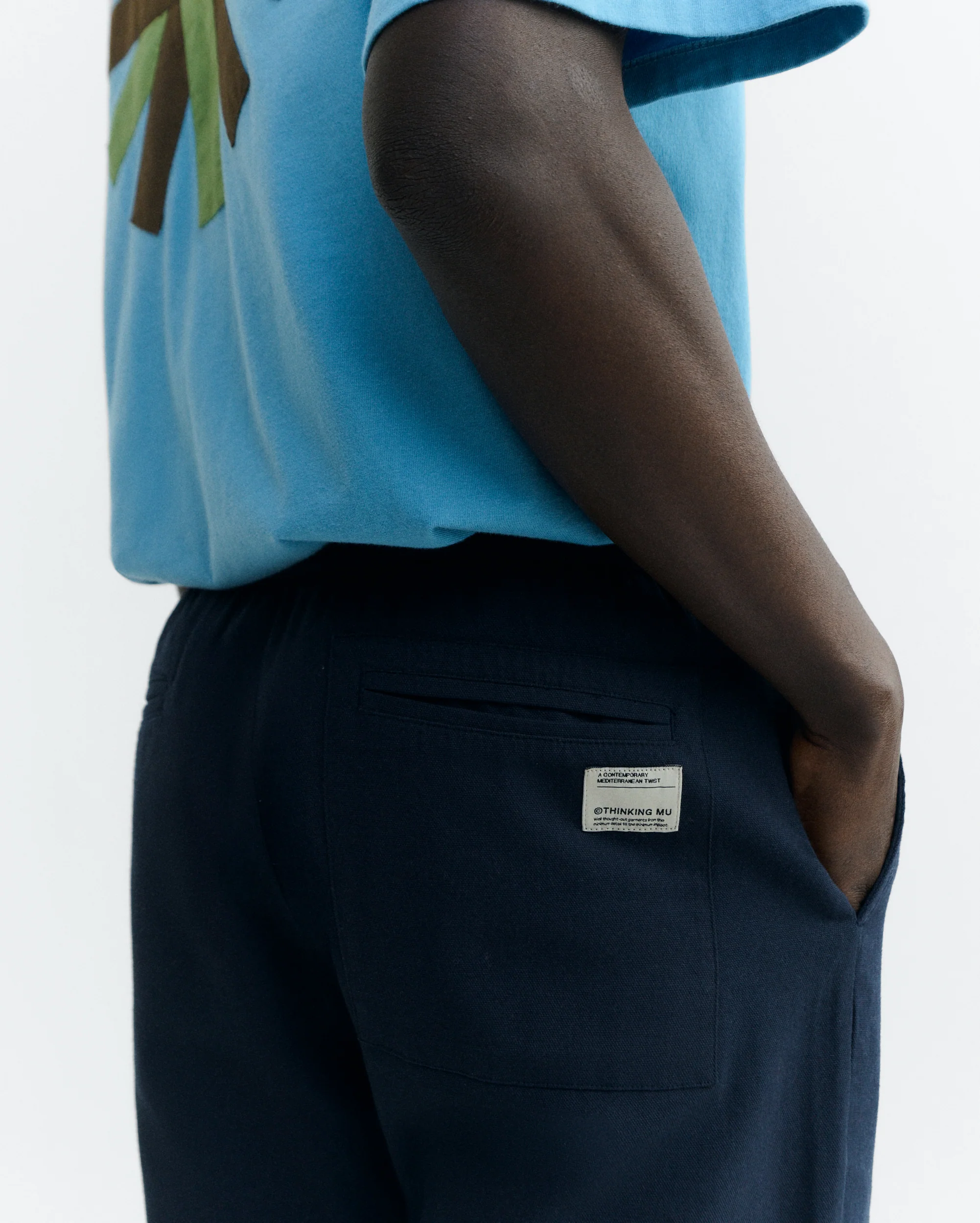 Pantalón recto navy Travel light - Image 4