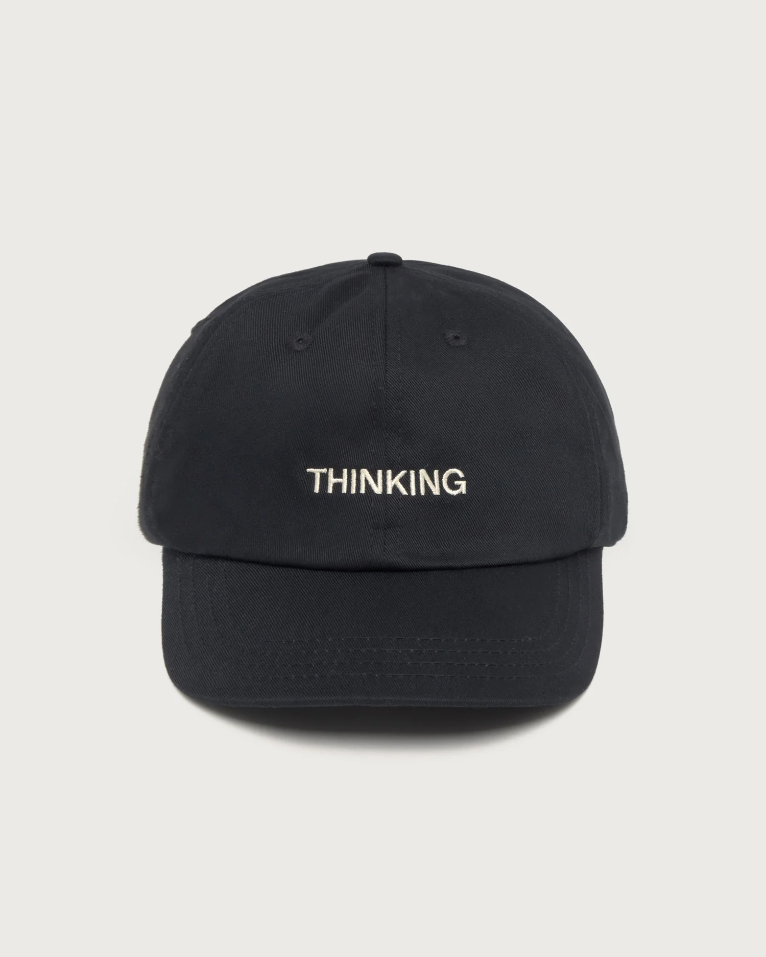 Gorra negra bordada Thinking Chris - Image 3