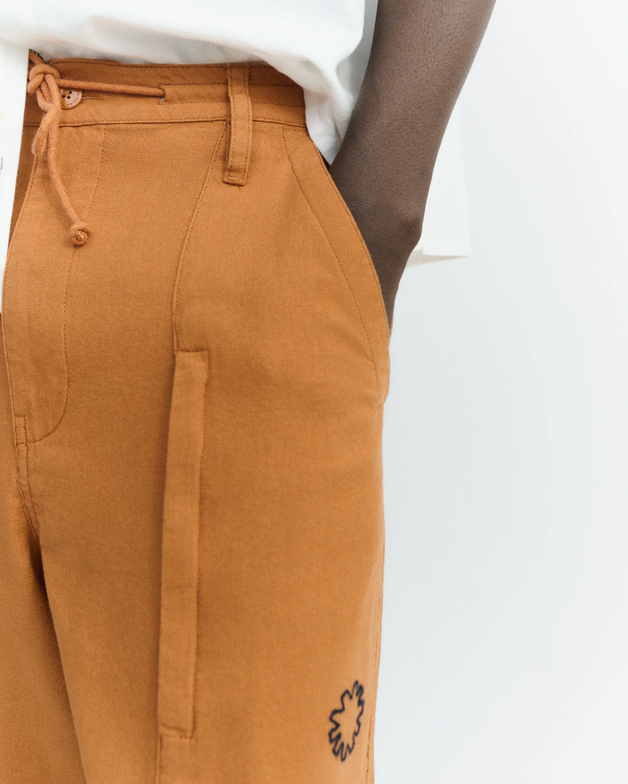 Pantalón ancho naranja Archie - Image 3