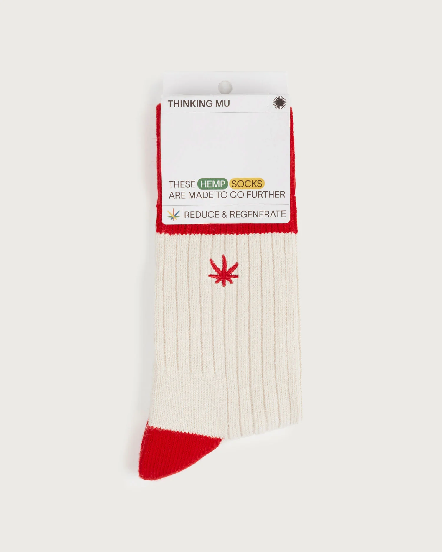 Calcetines rojos hemp Peu - Image 5