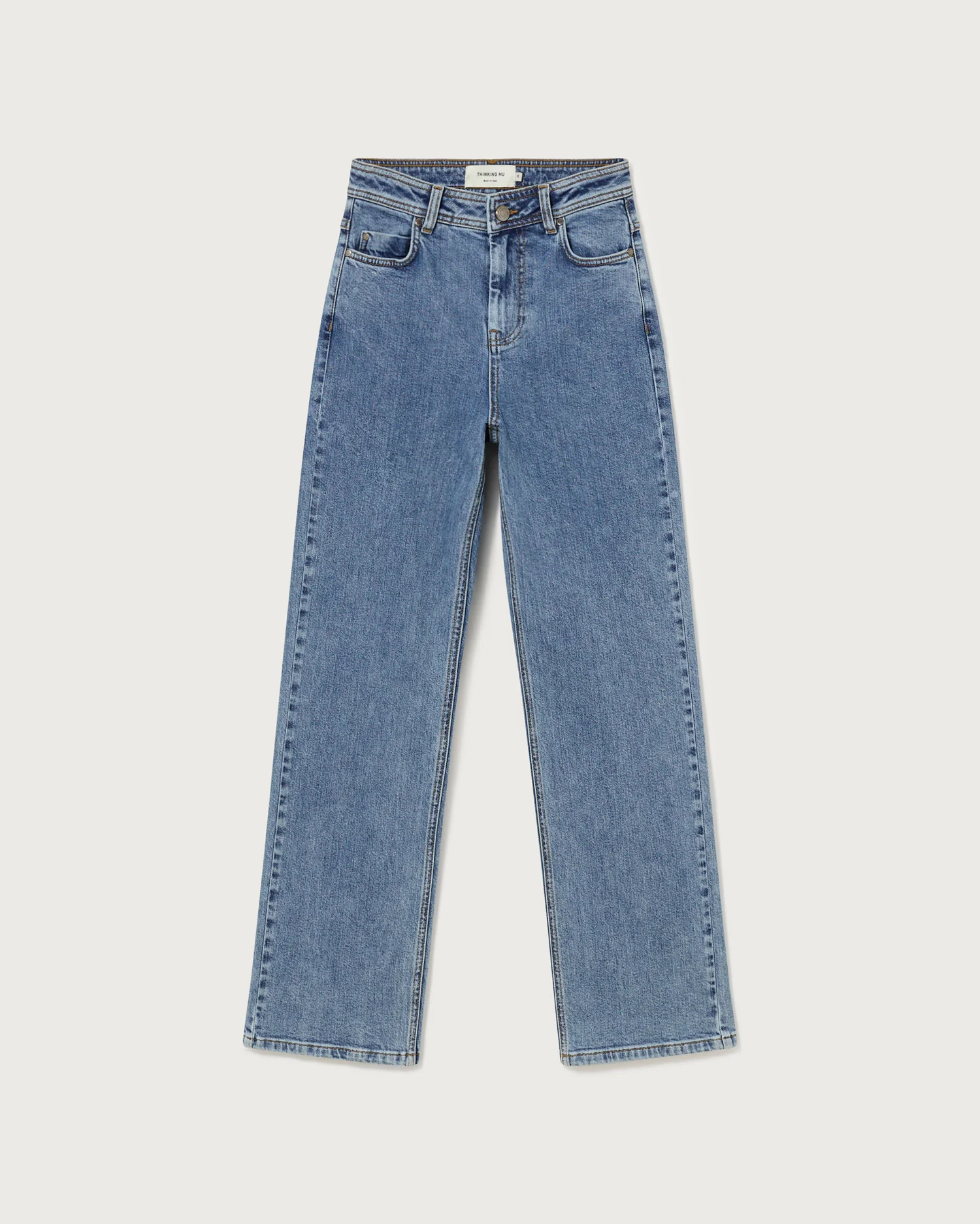 Jeans tiro alto light blue Theresa - Image 6