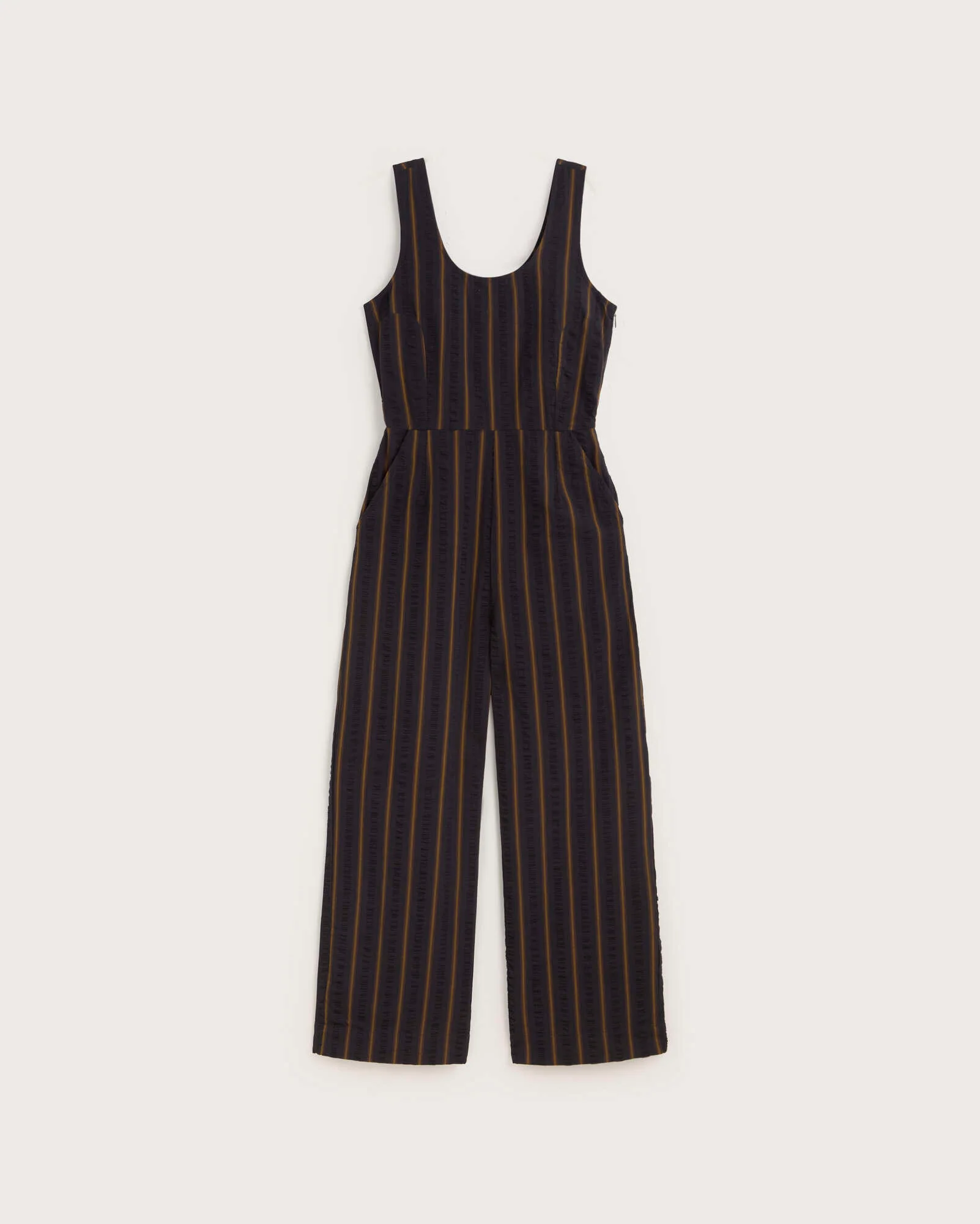 Mono seersucker rayas Raflesia - Image 6