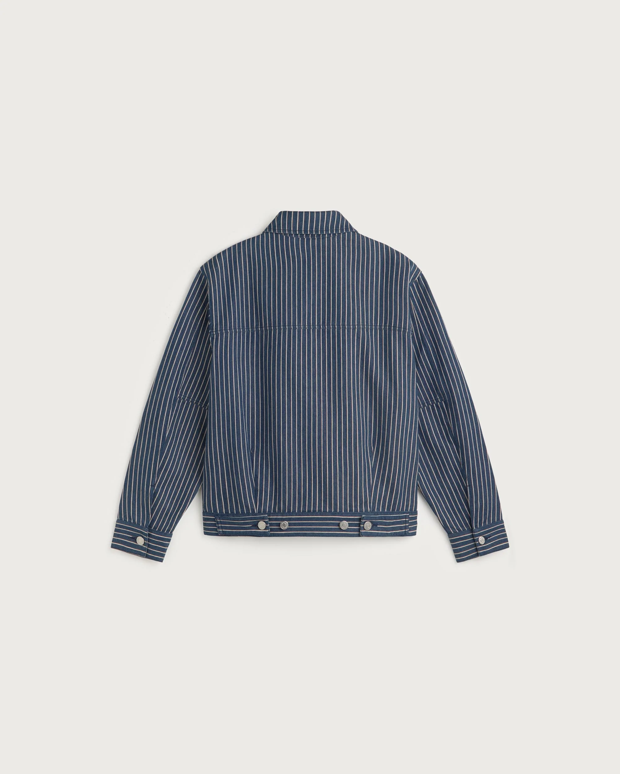 Chaqueta boxy rayas tinte natural Bruno - Image 6