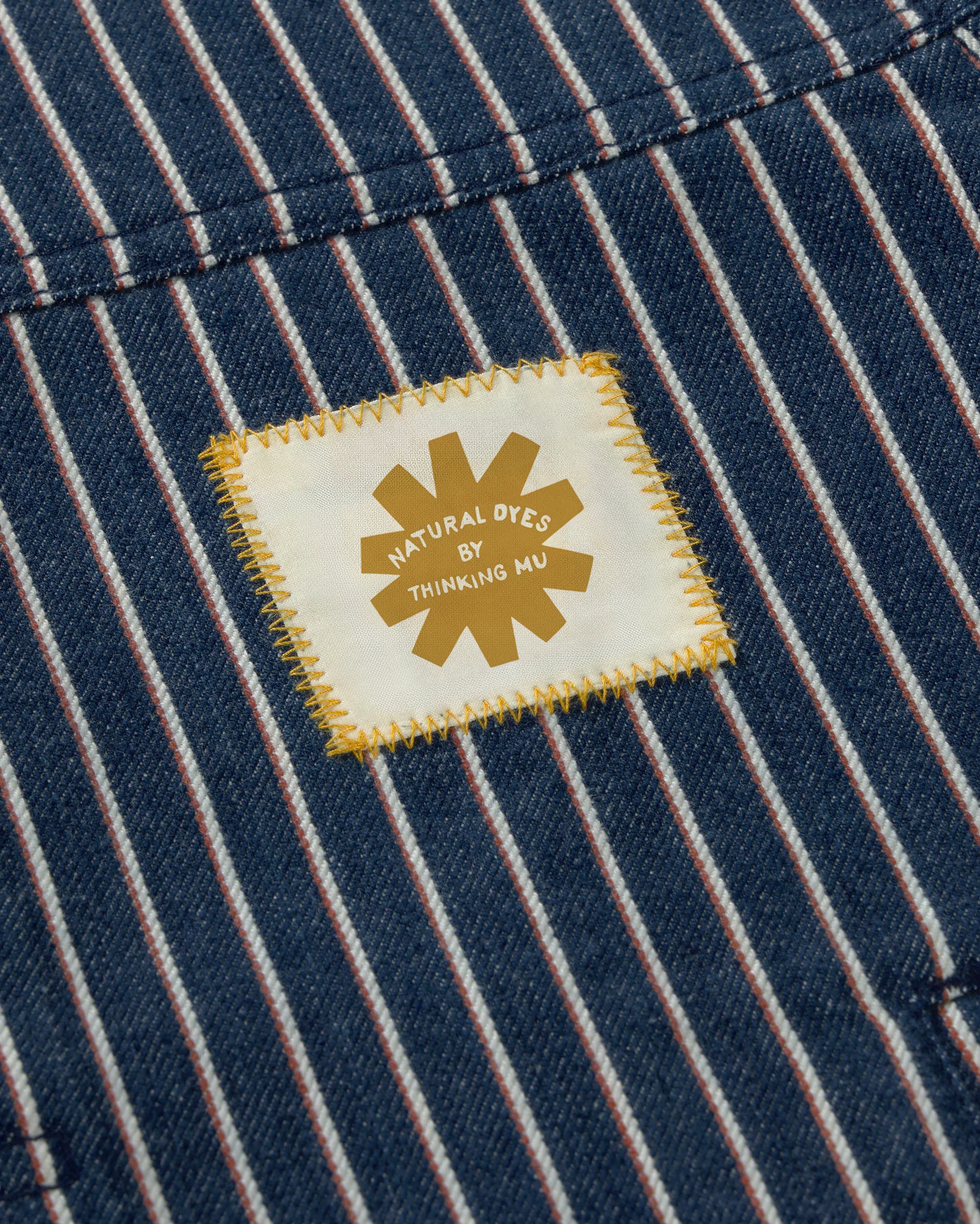 Chaqueta boxy rayas tinte natural Bruno - Image 7