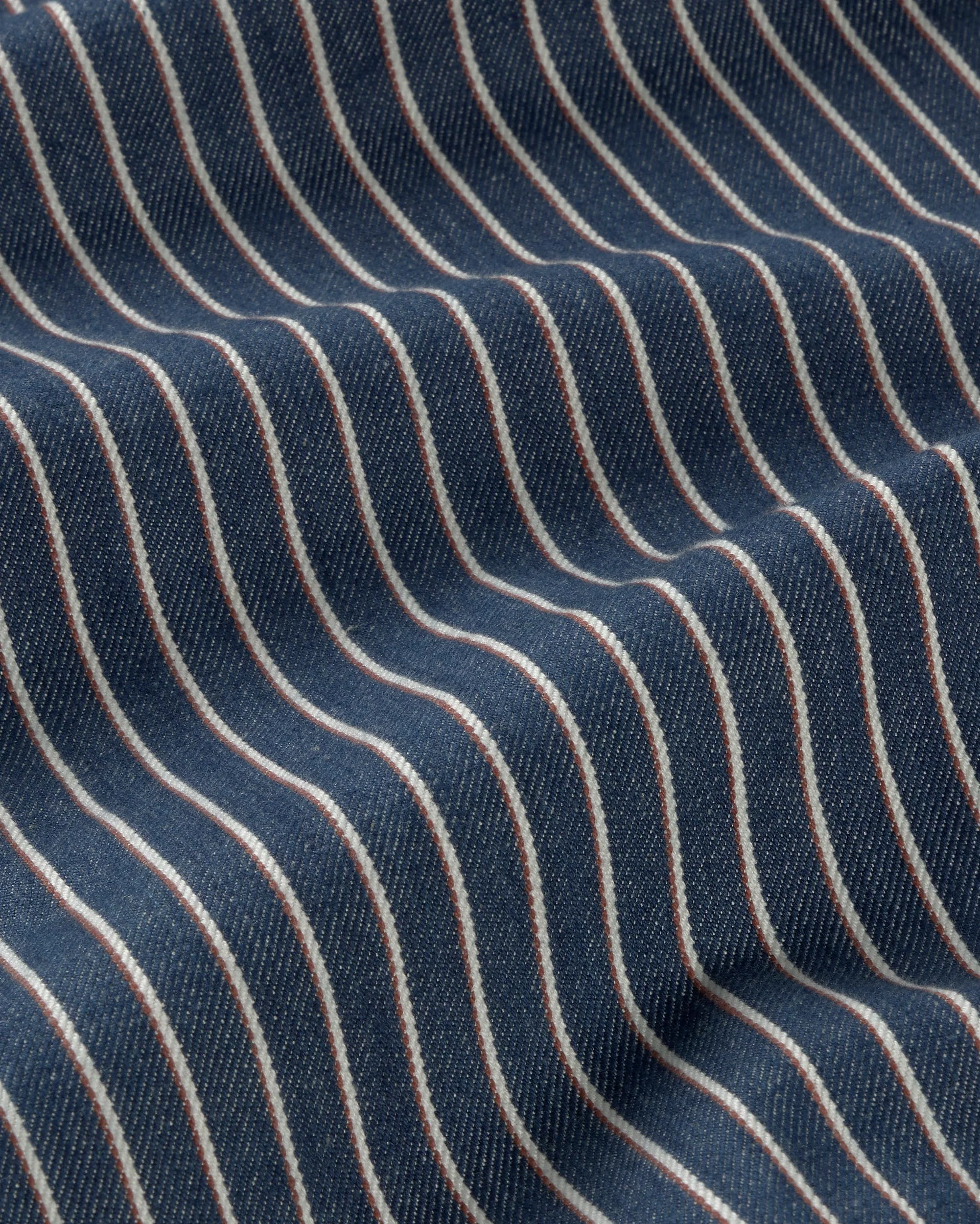 Pantalón tiro bajo rayas tinte natural railway Kettan - Image 6