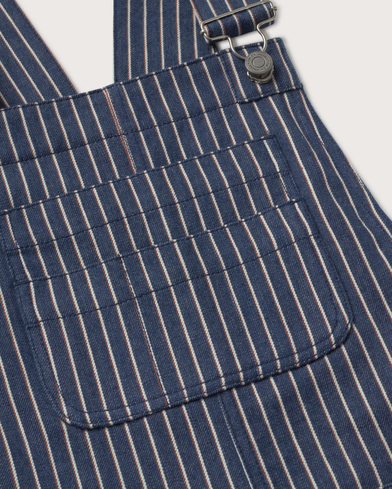 Vestido corto pichi rayas tinte natural railway Rafaela - Image 6