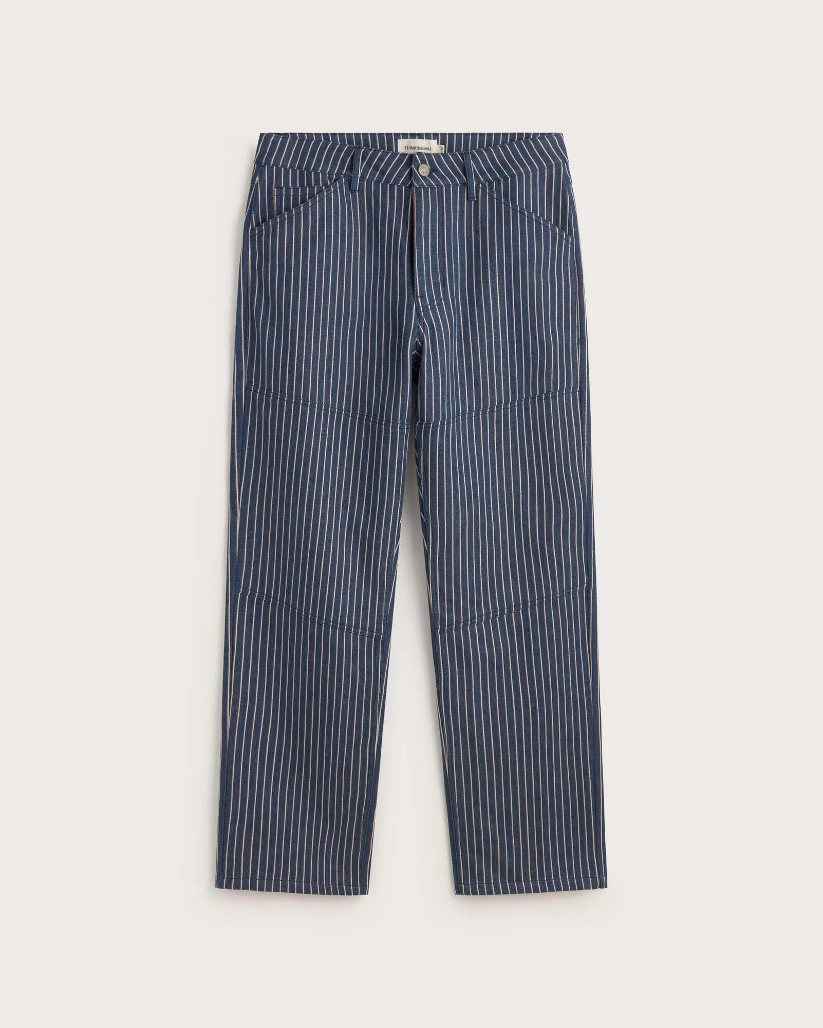 Pantalón recto rayas tinte natural Stan - Image 5