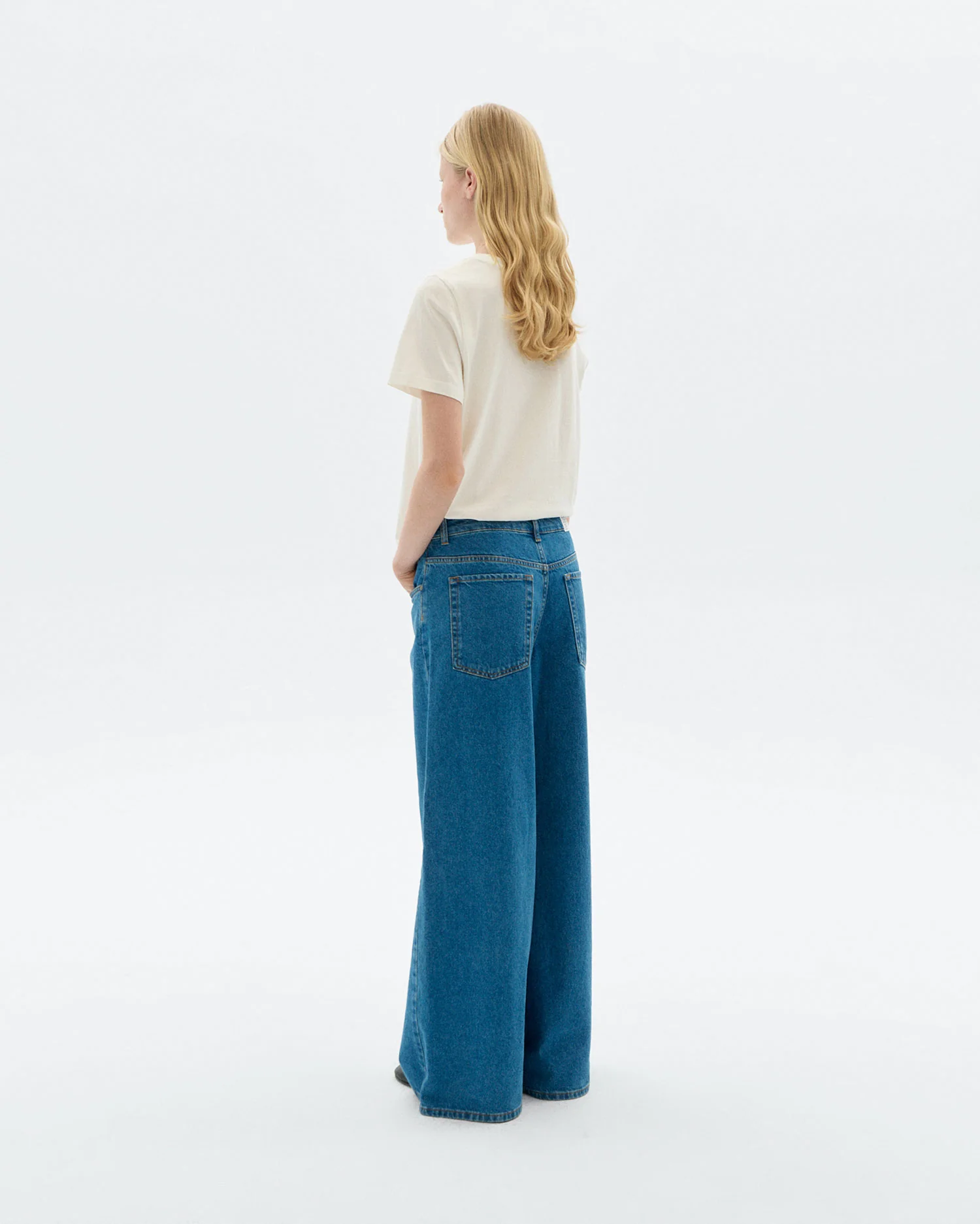Jeans wide leg classic blue Hedda - Image 4