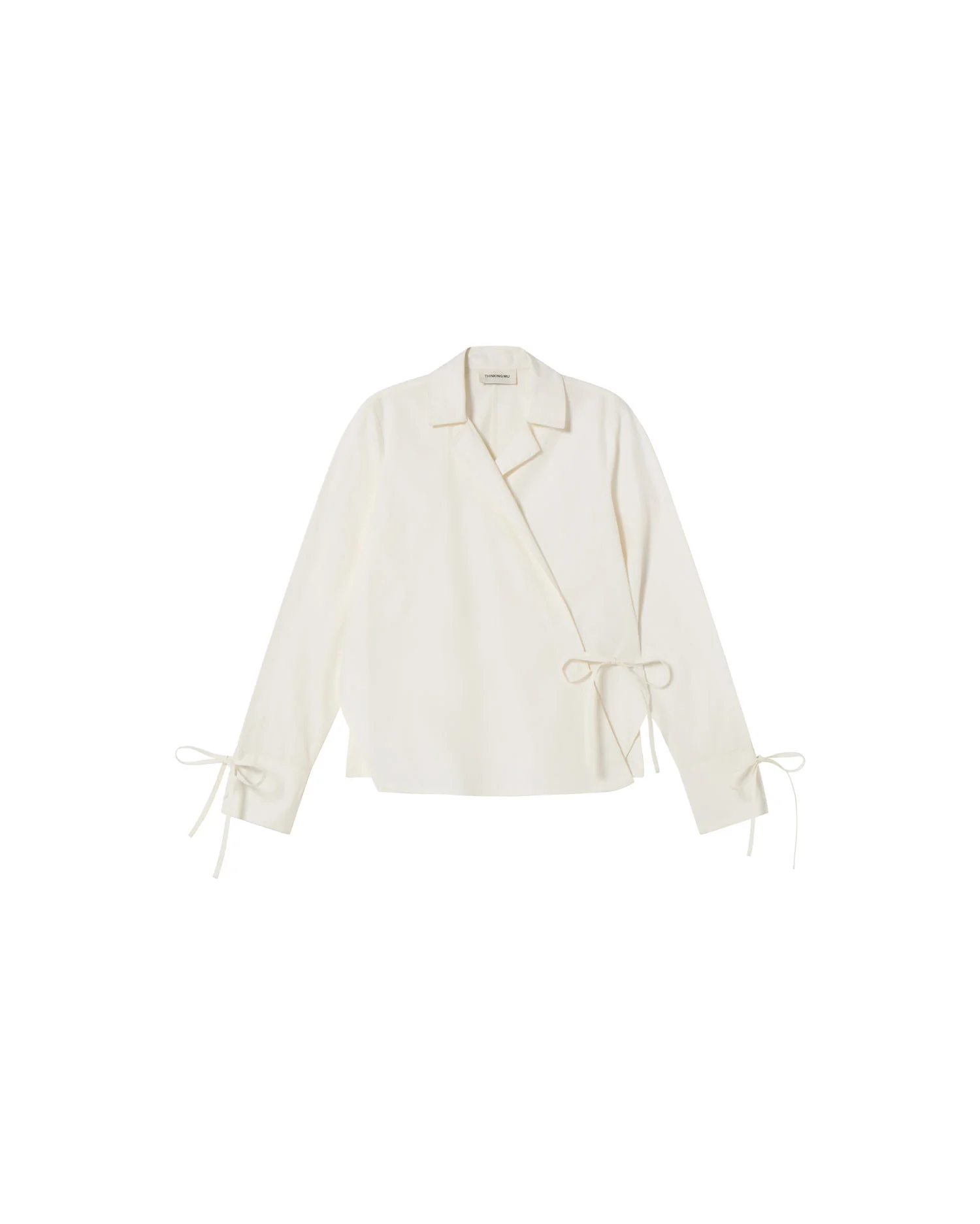 Blusa blanca cruzada Lenie - Image 5