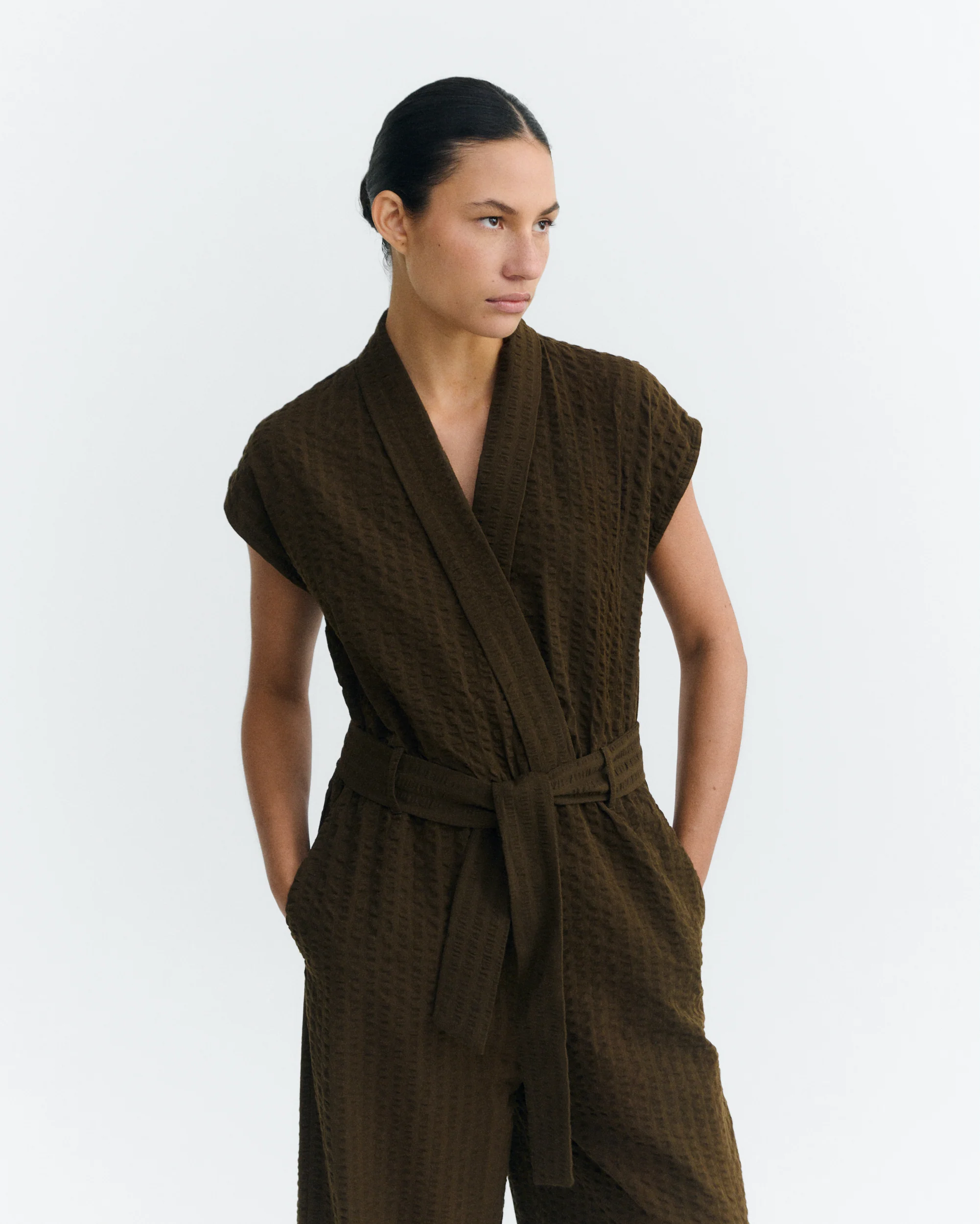 Mono seersucker marrón lazo Malawi - Image 5